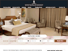 Tablet Screenshot of maharajagroup.in